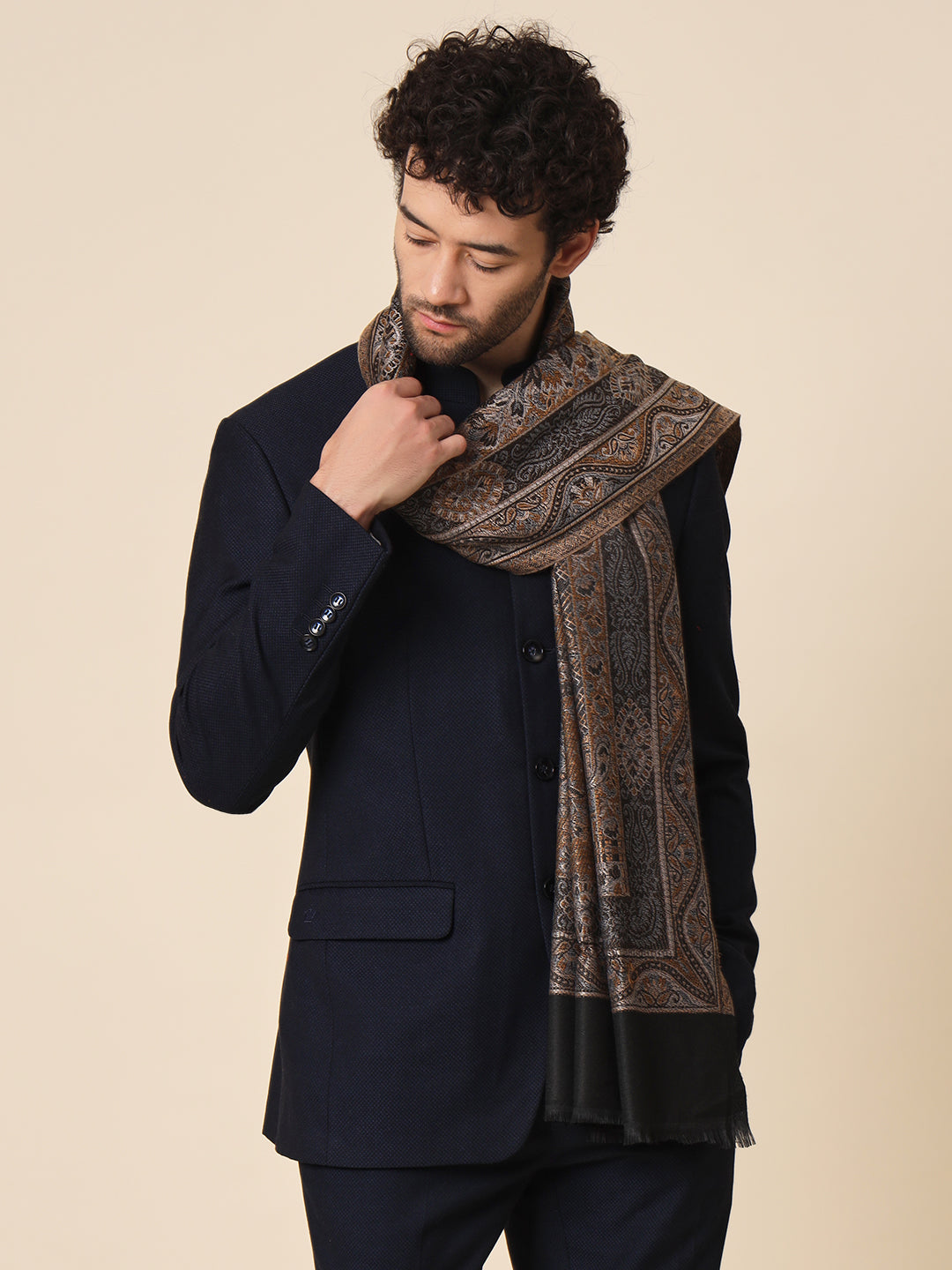 Mens shawl wearing on sale styles